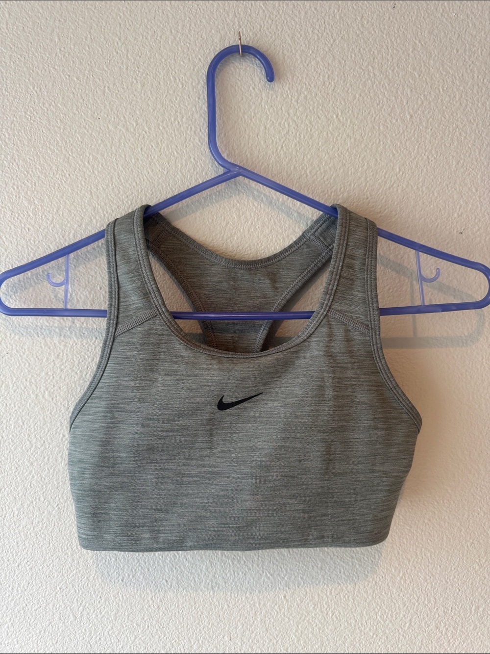 Nike Grey Heather Racerback Sports Bra size XS